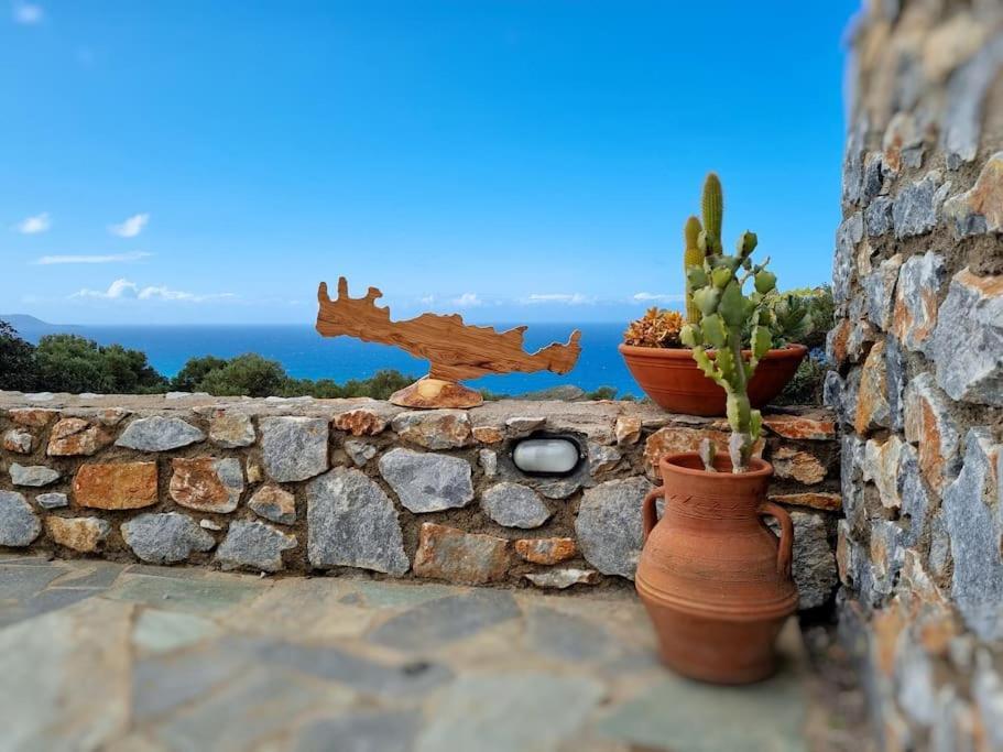 Villa Mavri Ruhige Private Pool Villa, Meerblick Agia Paraskevi  Dış mekan fotoğraf