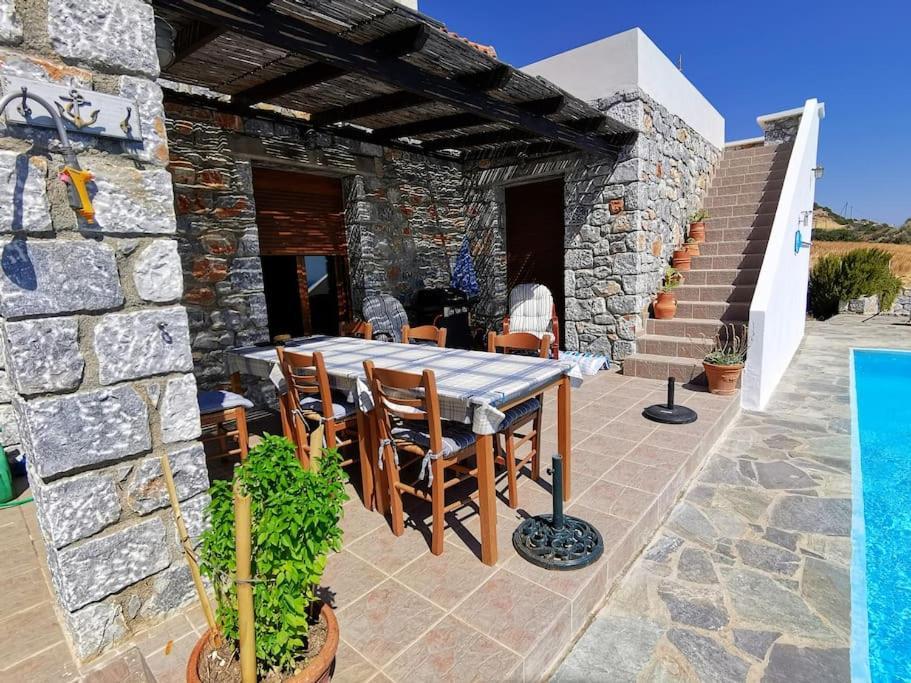 Villa Mavri Ruhige Private Pool Villa, Meerblick Agia Paraskevi  Dış mekan fotoğraf